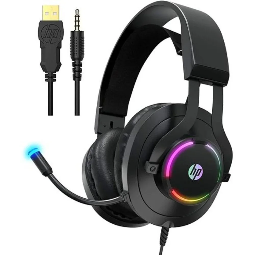 HP Gaming Headset with Microphone Wired Over Ear Gaming Headphones